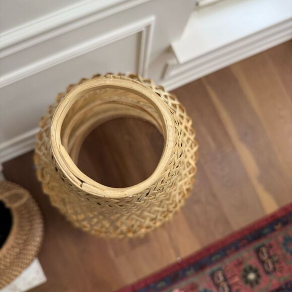 IKEA 2020 Rattan Bamboo Woven Scandinavian Minimalist Christmas Tree 49” x 19.5” - Picture 4 of 9